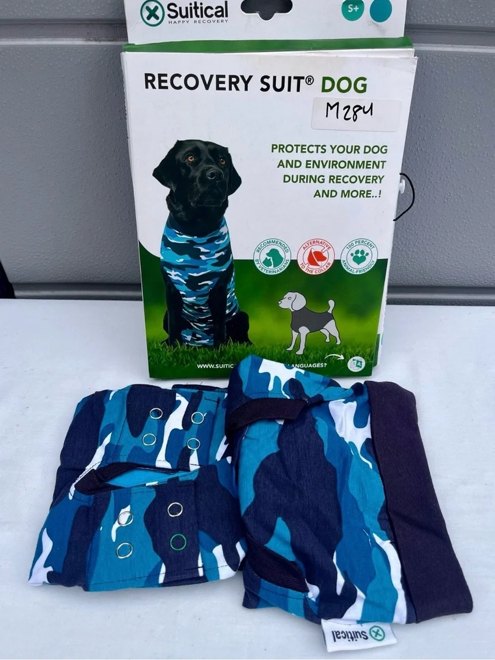 Suitical Recovery Suit for Dogs Spay & Neutering Dog Surgery Recovery NIB #M284